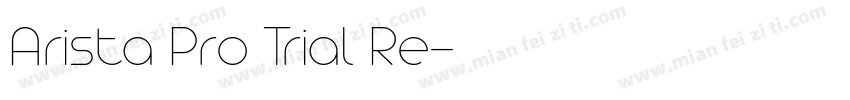 Arista Pro Trial Re字体转换